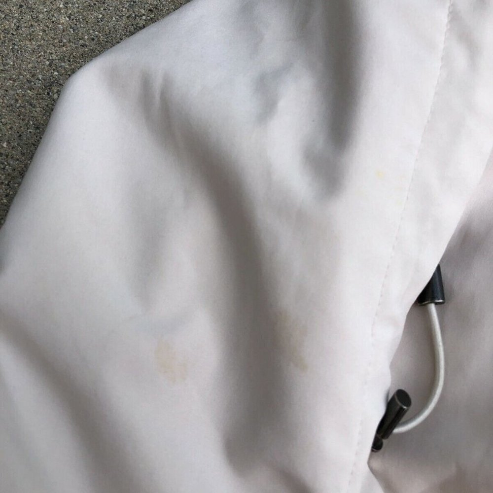 KRISTEN BLAKE Women's Vintage Beige Winter Coat Jacket M Hooded Cargo Pocket‌‌‌‌ - Picture 6 of 12